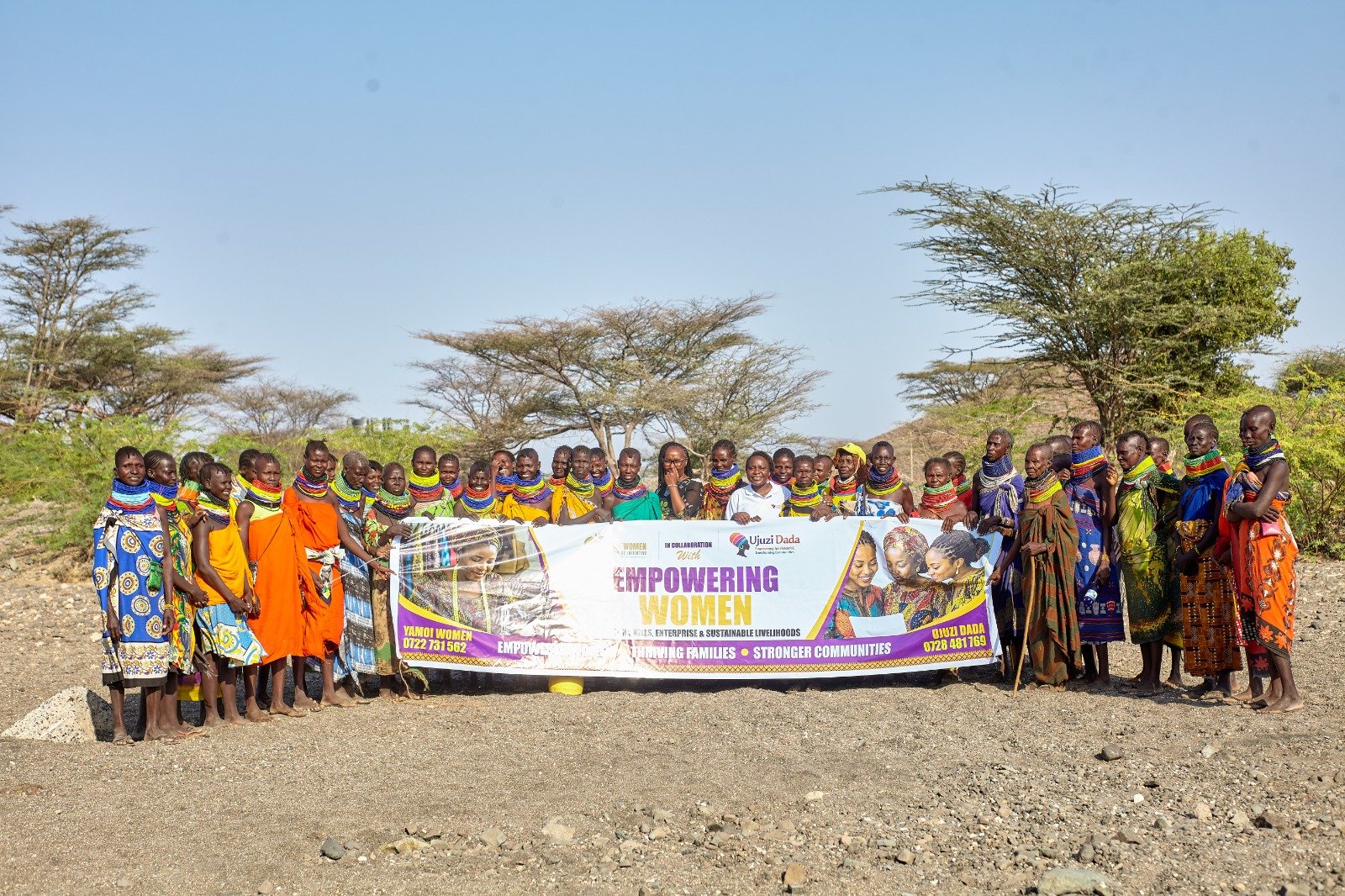 Women participating in practical skills training